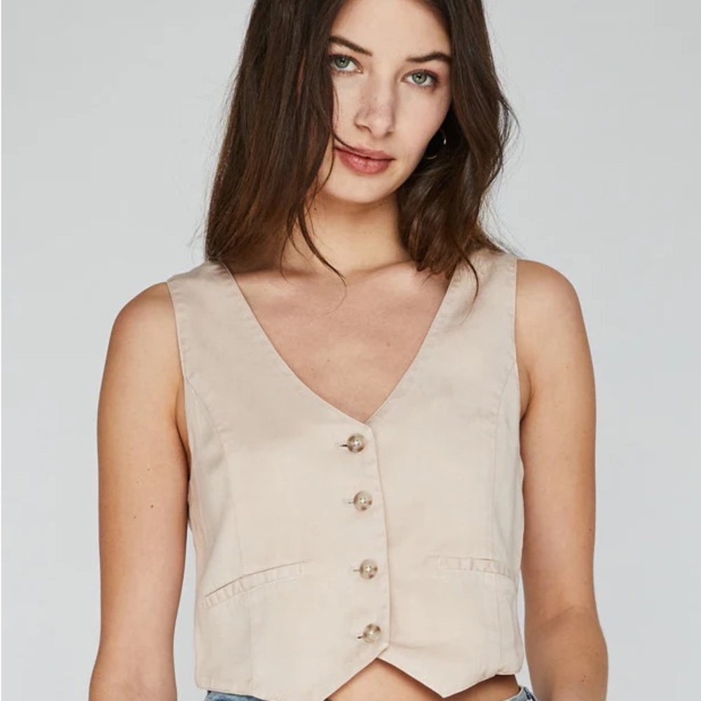 BNWOT Gentle Fawn Carmen Vest in Bone ~ S - Picture 2 of 7